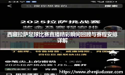 西藏拉萨足球比赛直播精彩瞬间回顾与赛程安排详解