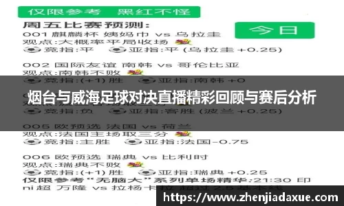 烟台与威海足球对决直播精彩回顾与赛后分析